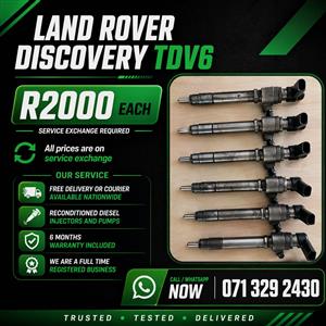 LAND ROVER DISCOVERY TDV6 INJECTORS FOR SALE WITH WARRANTY INCLUDED 