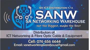 Fiber optic cable and equipment for sale. We courier nationwide. 