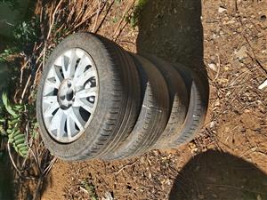 Mags and tyres 16 inch 100pcd 
