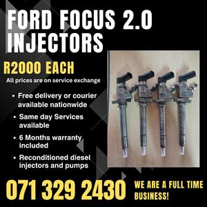 FORD FOCUS 2.0 INJECTORS FOR SALE WITH WARRANTY 