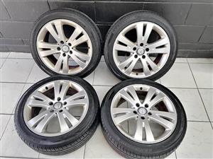 Original Mercedes 17” Rims + Tyres