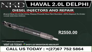 Haval 2.0L Delphi Diesel Injectors on Recondition