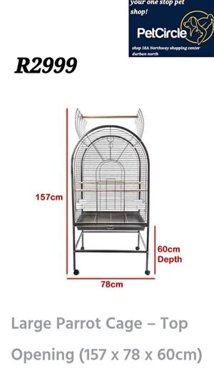 Dome large parrot cage