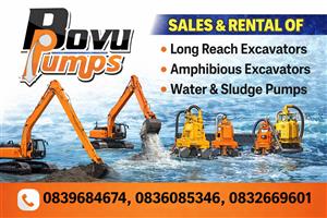 Amphibious excavator