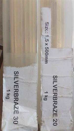 Welding Rods Silver solder bare 20%.30% total 208 rods all 