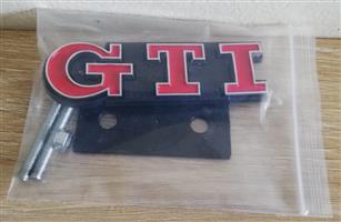 VW GTI front grille badge emblem. 