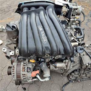 Complete imported Nissan Tida 1.6L HR16 engine for sale