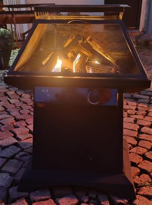 Gas fire pit. 