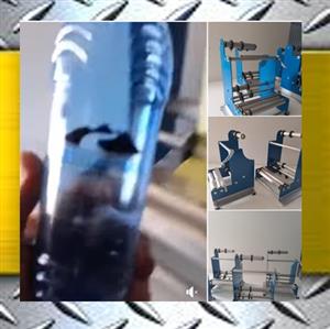 for round bottles only, can apply any size self adhesive labels