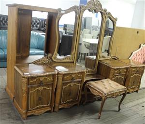 LIGHT BROWN BEDROOM SUITE S063934D