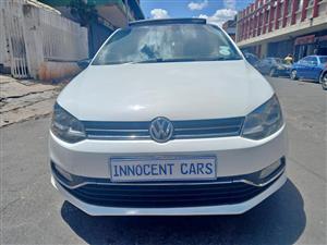 2016 VW POLO 1.2 TSI HIGHLINE PETROL, AUTOMATIC DSG, WHITE COLOUR, MILEAGE 