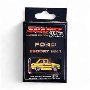 Ford Escort MK1 Yellow - Die-Cast Enamel Keychain