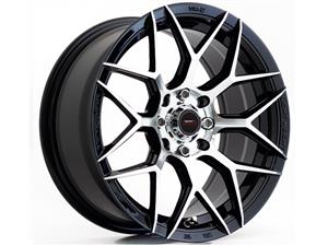 14″ A-Line Classic 4/100 & 4/108 Black Machine Face Alloy Wheels