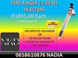 FORD RANGER 2.2 COMMON RAIL DIESEL INJECTORS FOR SALE