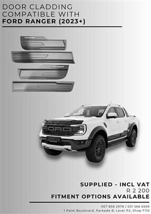 Door Cladding compatible with Ford Ranger (2023+) - Supplied