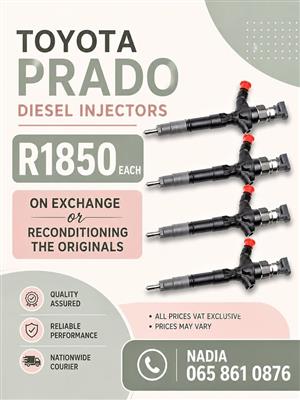 TOYOTA PRADO DIESEL INJECTORS FOR SALE