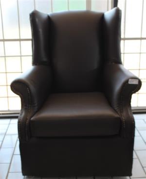 BROWN UPERLEATHER ROCKING CHAIR (S067540B) 