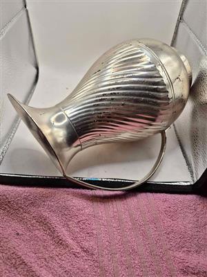 Silver plated Indian hammered water jug , 1990 golf trophy