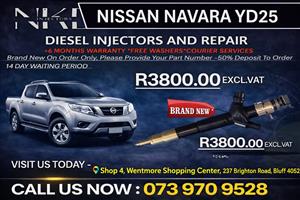 Nissan Navara yd25(Brand New)Diesel Fuel Injectors 