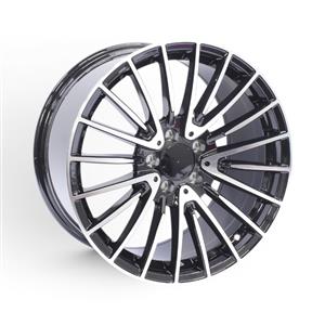 18″ ZM-8337 5/112 Black Machine Face Alloy Wheels