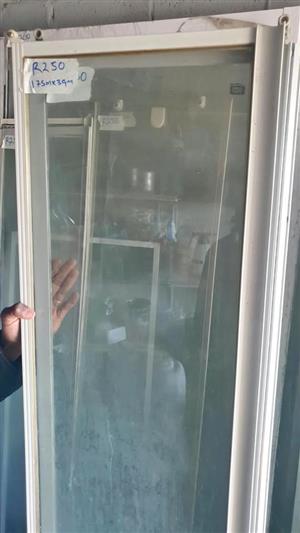 Framed Shower Glass Panel (1.75m x 0.39m)