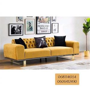 Tufted velvet 3 seater