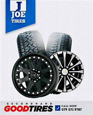 Fairly used & new tyres with sufficient thread from size 16 - 26 inches