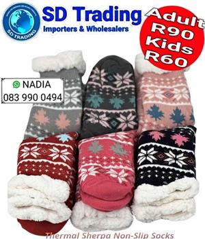 Thermal Sherpa Fluffy Non-Slip Socks