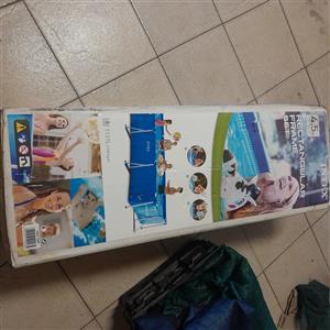 Intex Rectangular Frame Pool 450x220x84CM with loads of accessories 