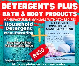 Do It Yourself - Detergent Manufacturing Manual & Bath and Body Products Manuf..