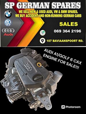 AUDI A1/GOLF 6 CAX ENGINE FOR SALE