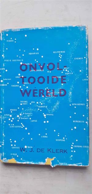 Onvoltooide wereld - W.J. de Klerk