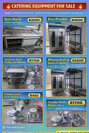 Catering equipment for sale 