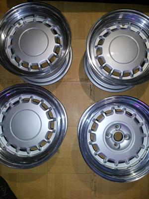 15 Cli Stepped Wheels 4/100 Golf 1 Citi Jetta Or Polo