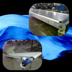 Conveyors Belt conveyors, incline or decline option, widths and thicknesses. We 
