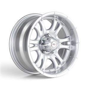 14″ A-Line Fear 5/114 Arctic Silver Alloy Wheels