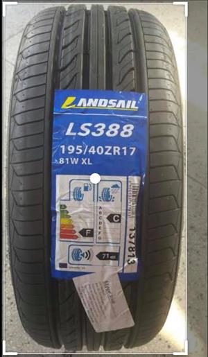 Landsail 195/40/17 new tyres