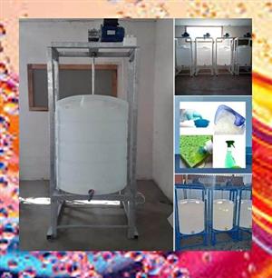 500 liter detergent mixing machine with removble base and tank