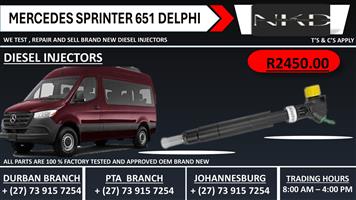 Mercedes Sprinter Delphi Diesel Injectors 
