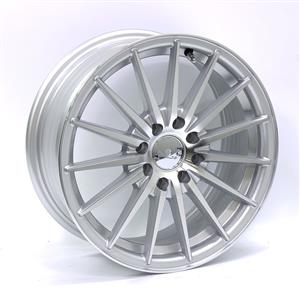 15″ M7150 4/100 & 4/108 Silver Machined Face Alloy Wheels
