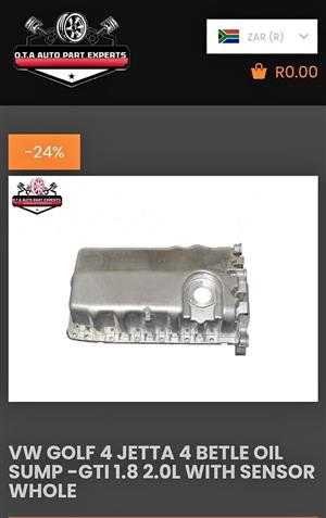 VW GOLF 4 JETTA 4 BETLE OIL SUMP -GTI 1.8 2.0L WITH SENSOR WHOLE