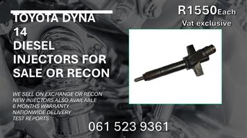 TOYOTA DYNA 14B DIESEL INJECTORS FOR SALE WITH TEST REPORTS