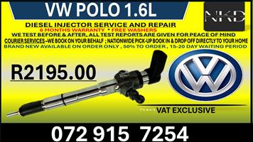 Vw Polo 1.6L Diesel Injectors 