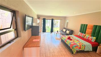 Stunning Fully Furnished Large Studio Ground Floor Flatlet in Rivonia Sandton