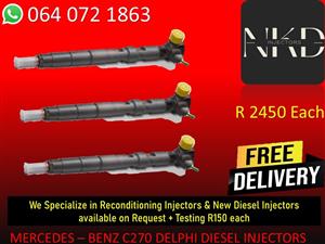 DIESEL INJECTORS FOR MERCEDES C270 DELPHI DIESEL INJECTORS FOR SALE