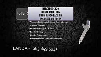 MERCEDES BENZ C220 DIESEL FUEL INJECTORS FOR SALE NEW ON EXCHANGE