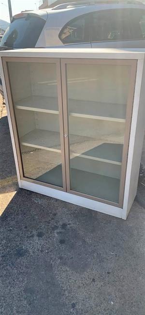 Steel 2 door glass cabinet  280 Steve Biko road  Gezina  Pretoria  