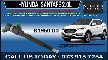 Hyundai Santafe 2.0L Diesel Injectors 