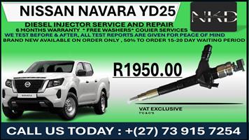 Nissan Navara yd25 Diesel Injectors 