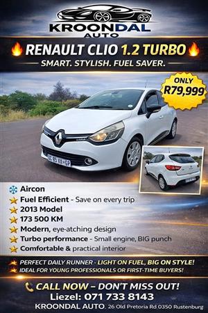 2013 Renaults Clio 1.2 Turbo hatchback